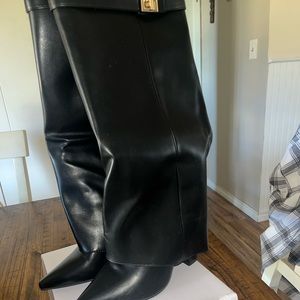 Brand new never wine high boots